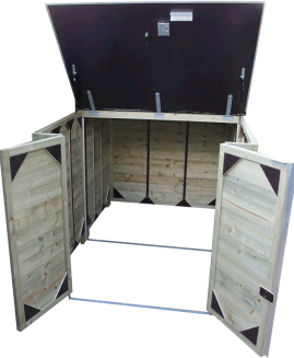 Storage with folding front roof for scooters (LSC150-RG)