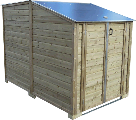 Storage with folding front roof for motor-bikes (LSC150300-RGH)